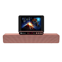 Wewoo Enceinte Bluetooth NR5017 LED Haut-parleur portable TWS Connexion Système de son 10W Surround Stéréo Or Rose