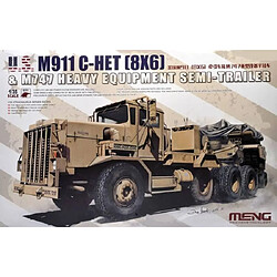 Meng Maquette Camion M911 C-het (8x6) & M747 Heavy Equipment Semi-trailer