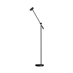 BELID Lampadaire Task noir, abat-jour interrupteur 1x MR11