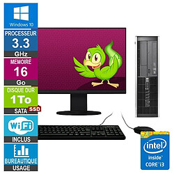 HP Elite 8300 SFF i3-3220 3.30GHz 16Go/1To SSD Wifi W10 + Ecran 24