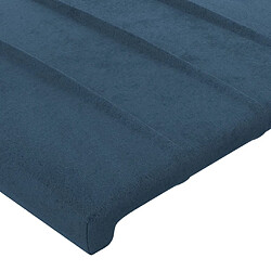 Avis vidaXL Têtes de lit 4 pcs Bleu foncé 90x5x78/88 cm Velours