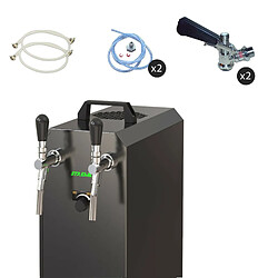 ich-zapfe Ensemble complet - Tireuse a biere vec pompe à membrane - Stream 50/K 2 lignes, 50 litres/h, KEG 2:Type S, KEG:NC adaptateur 