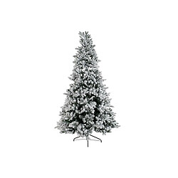 Sapin de Noël DKD Home Decor Blanc Vert Polyéthylène Enneigé 140 x 140 x 210 cm 