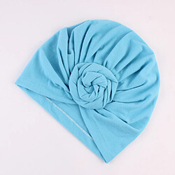 mère et bébé fleur chapeau turban maman et bébé chapeau haut-de-forme bleu pas cher