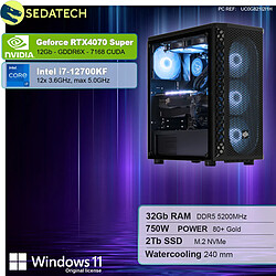 Sedatech PC Gamer Pro • Intel i7-12700KF • RTX4070 Super • 32Go DDR5 • 2To SSD M.2 • Windows 11