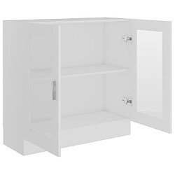 Acheter vidaXL Armoire à vitrine Blanc 82,5x30,5x80 cm Bois d'ingénierie