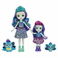 Mattel Lalki Enchantimals Patter i Piera Peacock Lalki siostry 