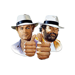 BLECHWAREN FABRIK BRAUNSCHWEIG Bud Spencer & Terence Hill - Panneau métal 3D Hill + Spencer 45 x 45 cm 