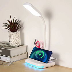 Vendos85 Lampe de Bureau sans Fil Rechargeable avec Port de Charge USB blanc 