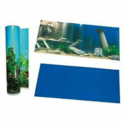 Karlie Poster de fond d'aquarium Motif Piliers Bleu 49 cm