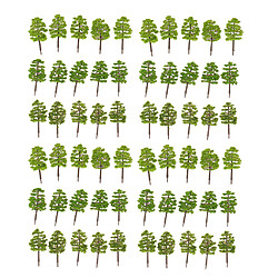 60x Arbres Modèles Bricolage Paysage Ferroviaire Paysage Accessoire 3,54 '' 1/100 HO OO Arbres Modèle