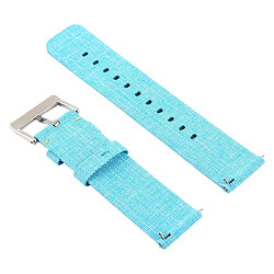 Acheter Wewoo Bracelet pour montre connectée Dragonne en toile mode simple Fitbit Versa / 2 bleu ciel