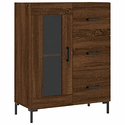 Maison Chic Buffet,Meuble de Rangement,commode pour salon,Cuisine chêne marron 69,5x34x90 cm bois d'ingénierie -MN69402