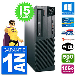 PC Lenovo ThinkCentre M82 SFF Core i5-2400 RAM 16Go Disque 500Go Windows 10 Wifi · Occasion 