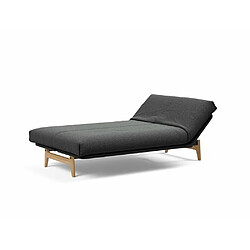 Inside 75 Canapé Lit ASLAK 120 Nordic Cover Soft Spring tissu 529 Bouclé Charcoal pas cher