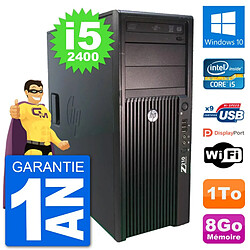 PC Tour HP Z210 Intel Core i5-2400 RAM 8Go Disque Dur 1To Windows 10 Wifi - Occasion