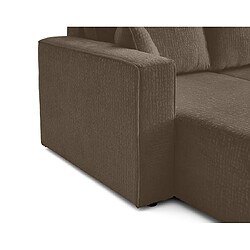 Acheter Bestmobilier Topaze - canapé panoramique en U - 7 places - convertible avec coffre - en tissu velours relief