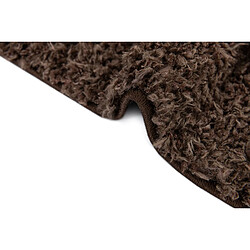 Hadorn Tapis shaggy 245x160 marron foncé Thun Tribus pas cher