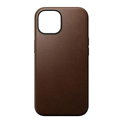 Nomad Coque Modern en Cuir pour iPhone 15 Marron 