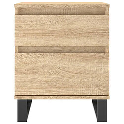 Maison Chic Table de chevet,Table de nuit,Table d'appoint pour salon chêne sonoma 40x35x50 cm bois d’ingénierie -MN53279 pas cher