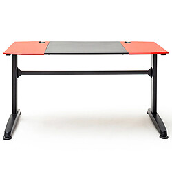 Avis Pegane Bureau d'ordinateur / Table de jeu coloris noir et rouge - Longueur 140 x Hauteur 72 x Profondeur 65 cm