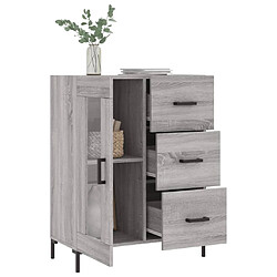 Acheter Maison Chic Buffet,Meuble de Rangement,commode pour salon,Cuisine sonoma gris 69,5x34x90 cm bois d'ingénierie -MN55564