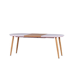 Nest Dream Table de salle à manger extensible de style scandinave (140-205cm) - Goteborg