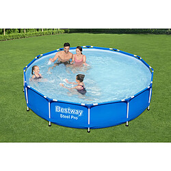 Piscine Hors-sol Tubulaire Bestway Steel Pro 366x76 cm pas cher