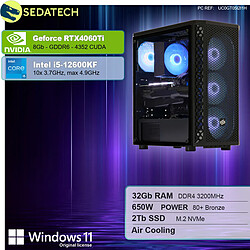 Sedatech PC Gamer Pro • Intel i5-12600KF • RTX4060Ti • 32Go RAM • 2To SSD M.2 • Windows 11