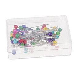 Acheter Set de 100pcs Épinglette Hijab Pin Multicolore en Plastique Broche D'Echarpe Artisant DIY