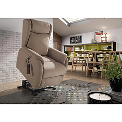 BOIS & CHIFFONS Fauteuil relax électrique Ronda Beige