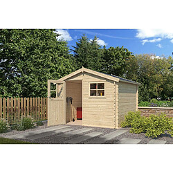 Gardenas Chalet en bois 8.7 m² Kalmar Avec plancher + gouttière.