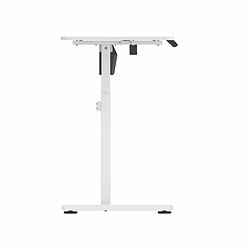 Avis Kimex Bureau complet motorisé assis-debout, 118x58cm, Blanc