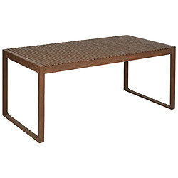 Beliani Table de jardin 180 x 90 cm Bois Bois foncé SASSARI 