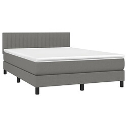 Avis Sommier à lattes,Cadre à lattes de lit et matelas et LED pour Adulte Gris foncé 140x200 cm -MN37119