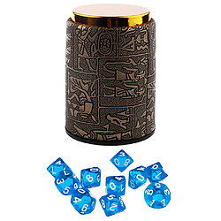 10 Pièces Bleu Dix Dés D10 Face Avec Une Tasse De Dés Pour D & D Trpg Jeux De Société