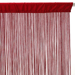 Atmosphera, Createur D'Interieur Rideau fils - 90 x 200 cm - Rouge