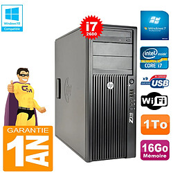 PC Tour HP WorkStation Z210 I7-2600 RAM 16Go Disque 1To Graveur DVD Wifi W7 · Occasion 