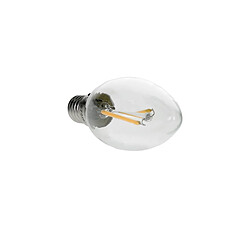 Avis ECD Germany 1 paquet de bougies à filament LED E14 2W 204 lumens Angle de faisceau à 120 ° Le courant alternatif 220-240V initialise une lampe à incandescence de 15W environ