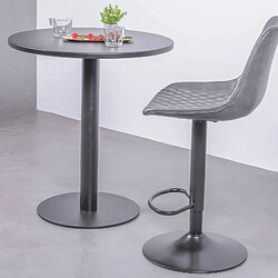 Nest Dream Table haute industrielle en acier 76cm de haut - Brandon