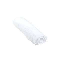 Toilinux Drap housse en gaze de coton - 100% Coton - 60 x 120 cm - Blanc