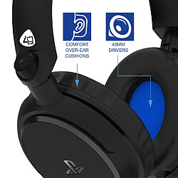 Casque audio gaming stéréo Playstation 4Gamers PRO4-50s sous Licence Officielle pour PS4 et PS5 Noir