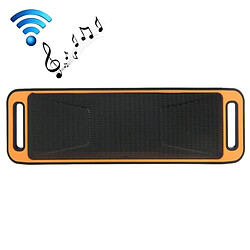 Wewoo Enceinte Bluetooth d'intérieur Orange pour iPhone, Galaxy, Sony, Lenovo, HTC, Huawei, Google, LG, Xiaomi, autres Smartphones Haut-parleur stéréo sans fil portatif de musique de Bluetooth, téléphone mains libres de réponse de et ampère Radio FM & Carte TF, 