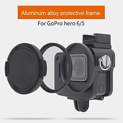 Wewoo Cage protectrice en alliage d'aluminium avec cadre d'assurance et lentille UV de 52 mm pour GoPro HERO7 noir / 6/5 (rouge)