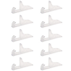 10 pièces chevalet supports plat plaque photo cadre photo support rack clear_l