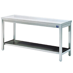 Mastro Table Inox de Travail avec Étagère - Gamme 700 - Virtus 