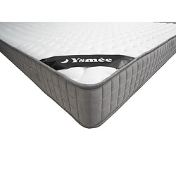 Vente-Unique Ensemble 140 x 190 cm sommier coffre naturel clair + matelas mousse et accueil mémoire de forme 11 zones ép.22cm - DANEVO de YSMÉE pas cher