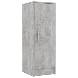 Acheter vidaXL Armoire à chaussures Gris béton 32x35x92 cm Bois d’ingénierie