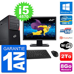 PC Tour Fujitsu P720 Ecran 22" Intel i5-4570 RAM 8Go Disque 2To Windows 10 Wifi · Occasion 