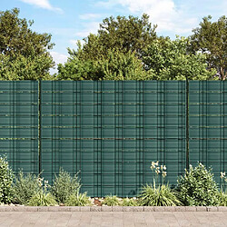 vidaXL Brises-vues de jardin 10 pcs vert 252,5x19 cm PVC